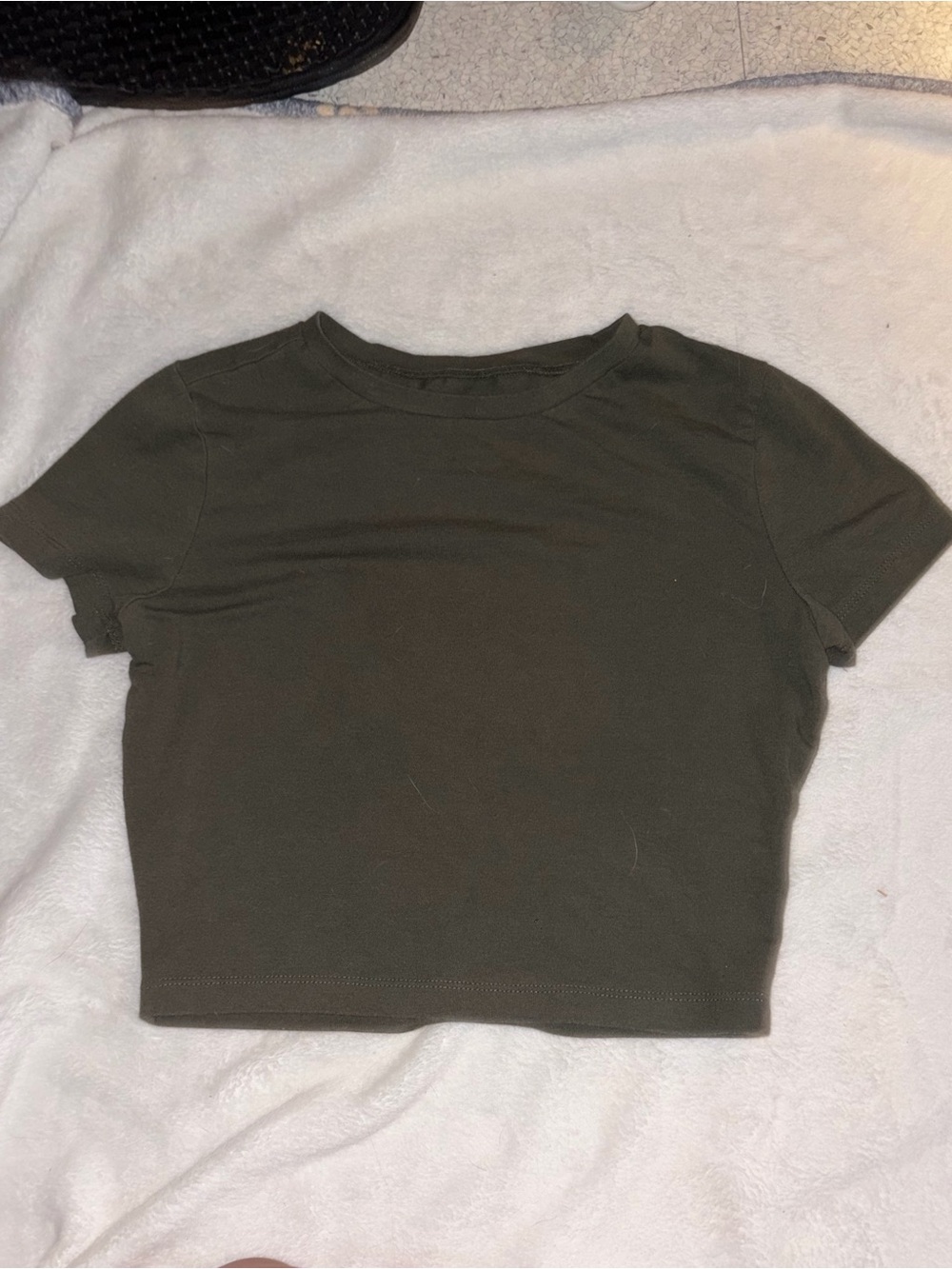 wild fable Olive Green Crewneck Crop Top